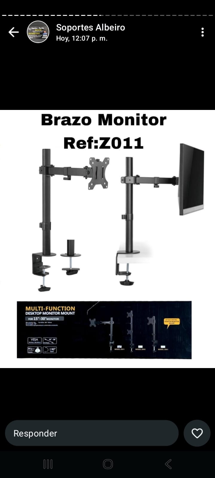 Soporte bracket TV